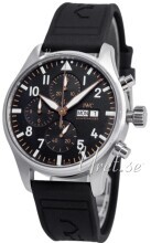 IWC Miesten kello IW378009 Pilots Musta/Kumi Ø43 mm