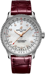 Breitling Navitimer Automatic 35 Valkoinen/Nahka Ø35 mm A17395211A1P2