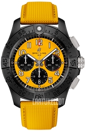 Breitling Avenger B01 Chronograph 44 Night Mission Keltainen/Nahka Ø44 mm SB0147101I1X1