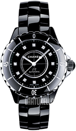 Chanel J12 Musta/Keraaminen Ø38 mm H1626