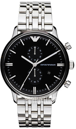 Emporio Armani Classic Musta/Teräs Ø43 mm AR0389