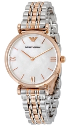 Emporio Armani Dress Valkoinen/Punakultasävyinen Ø32 mm AR1683