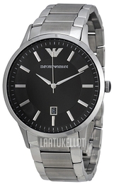Emporio Armani Dress Musta/Teräs Ø43 mm AR2457