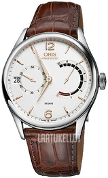 Oris Culture Valkoinen/Nahka Ø43 mm 01 111 7700 4021-Set 1 23 71FC
