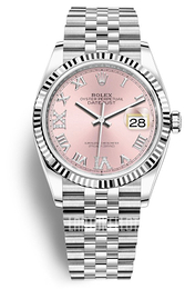 Rolex Pinkki/Teräs Ø36 mm 126234-0031