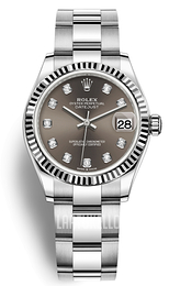 Rolex Harmaa/Teräs Ø31 mm 278274-0007