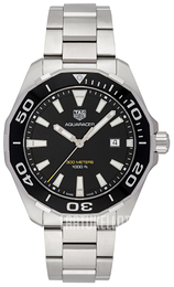 TAG Heuer Aquaracer Musta/Teräs Ø43 mm WAY101A.BA0746