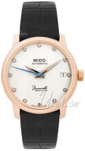 Mido Naisten kello M027.207.36.266.00 Baroncelli Valkoinen/Nahka Ø33