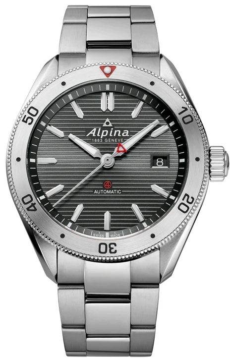 Alpina Miesten kello AL-525GS4AQ6B Alpiner Alpiner 4 Harmaa/Teräs