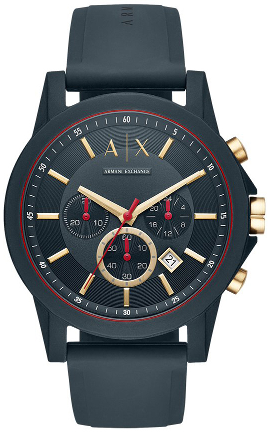 Armani Exchange Miesten kello AX1335 Outerbanks Harmaa/Kumi Ø44 mm