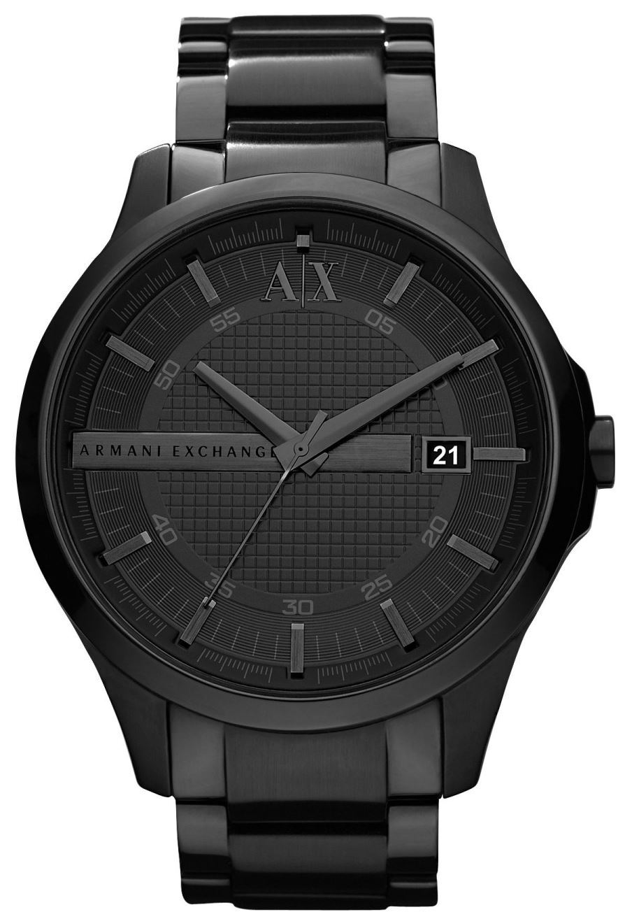 Armani Exchange Miesten kello AX2104 Hampton Musta/Teräs Ø46 mm