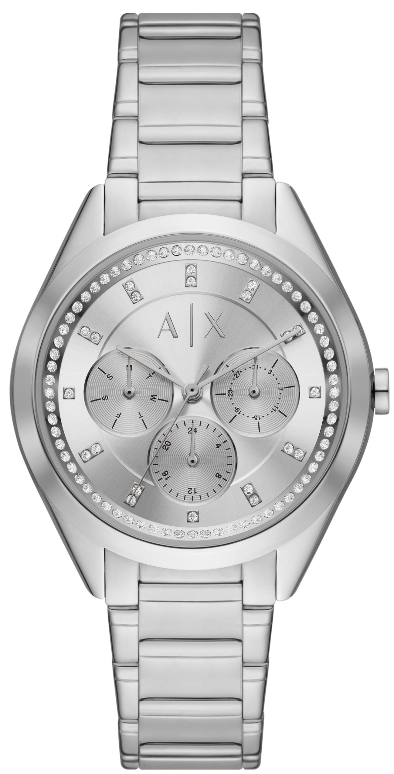 Armani Exchange Naisten kello AX5654 Lady Giacomo Hopea/Teräs Ø38 mm