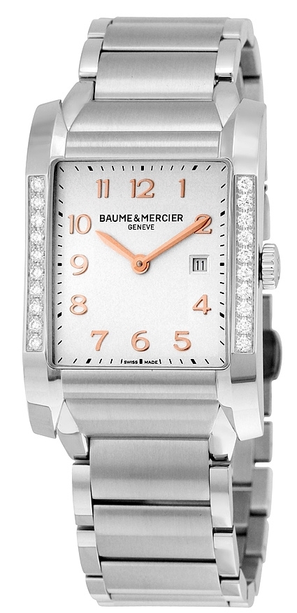 Baume & Mercier Naisten kello MOA10023 Hampton Hopea/Teräs