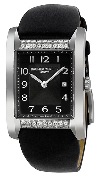 Baume & Mercier Naisten kello MOA10024 Hampton Musta/Satiini