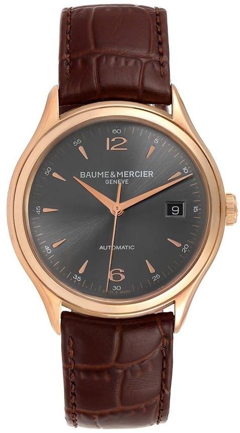 Baume & Mercier Miesten kello MOA10059 CLIFTON Harmaa/Nahka