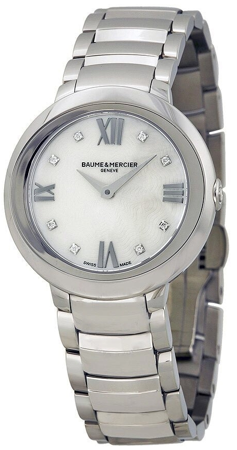 Baume & Mercier Naisten kello M0A10158 Promesse Valkoinen/Teräs