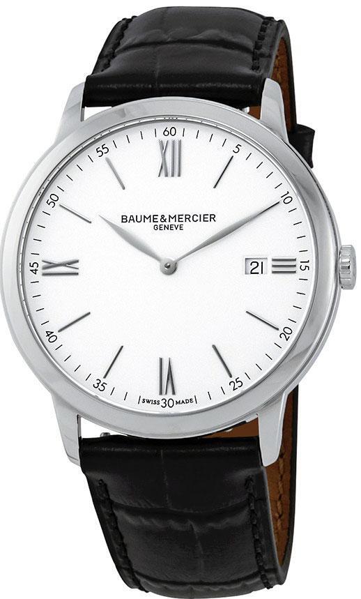 Baume & Mercier Miesten kello M0A10323 Classima Valkoinen/Nahka