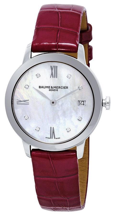 Baume & Mercier Naisten kello M0A10325 Classima Valkoinen/Nahka