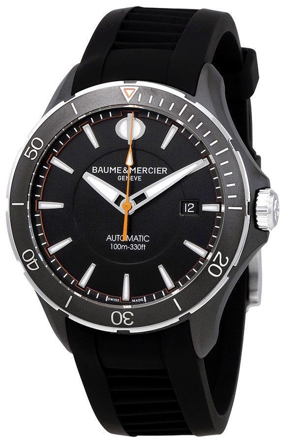 Baume & Mercier Miesten kello M0A10339 Clifton Musta/Kumi Ø42 mm