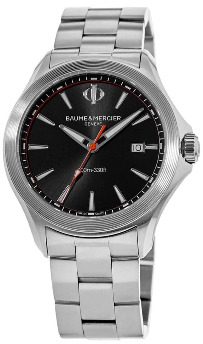 Baume & Mercier Miesten kello M0A10412 Clifton Musta/Teräs Ø42