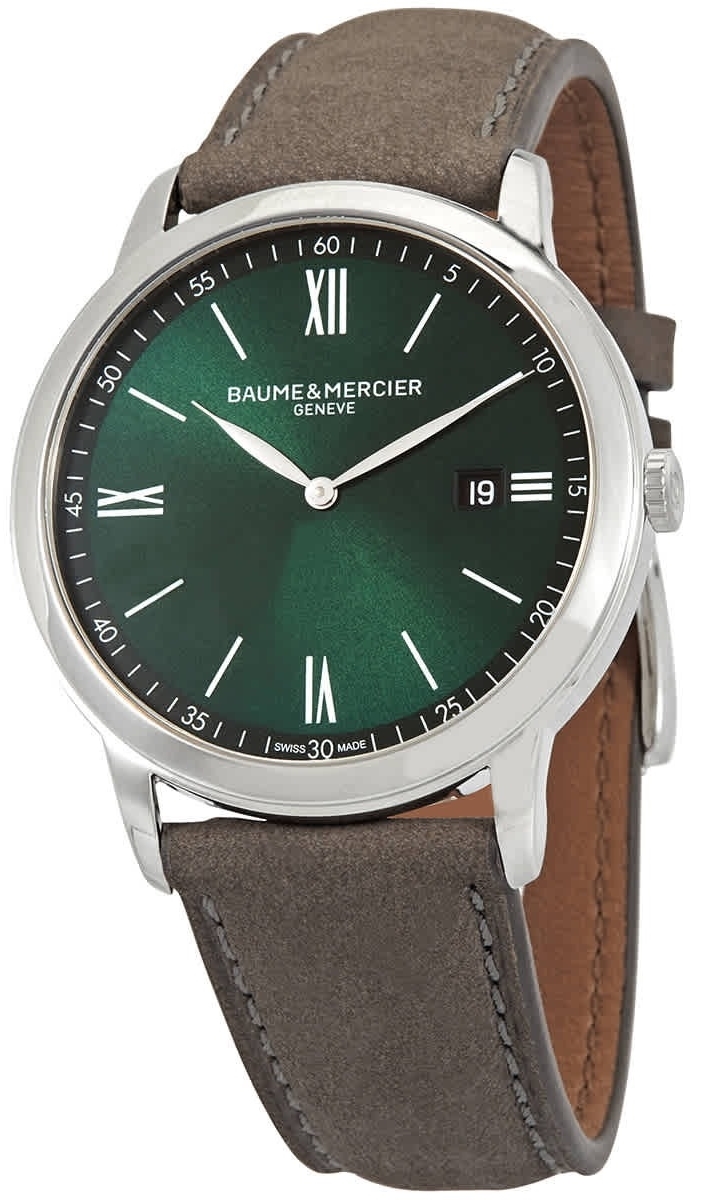 Baume & Mercier Miesten kello M0A10607 Classima Vihreä/Nahka