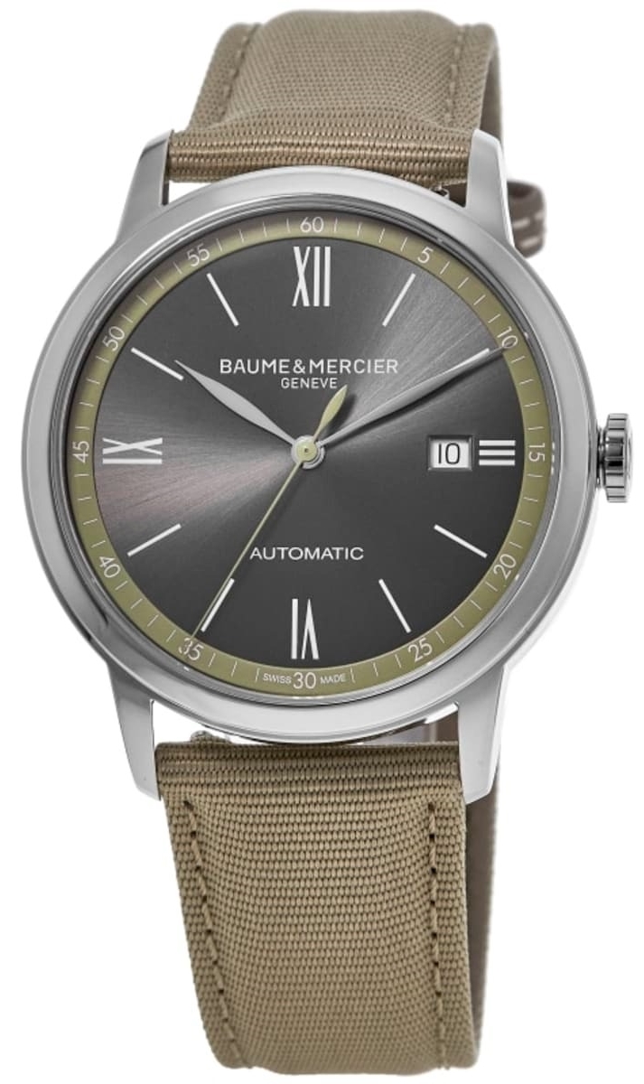 Baume & Mercier Miesten kello M0A10695 Classima Harmaa/Tekstiili