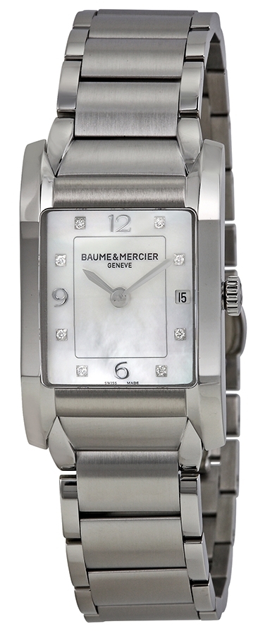 Baume & Mercier Naisten kello MOA10050 HAMPTON Hopea/Teräs