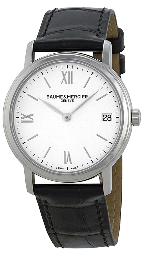 Baume & Mercier Naisten kello M0A10148 CLASSIMA Valkoinen/Nahka