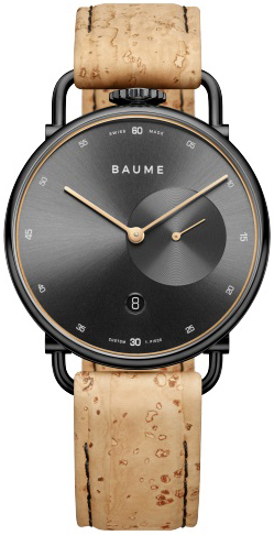 Baume & Mercier Miesten kello MOA10686 Harmaa/Nahka Ø41 mm