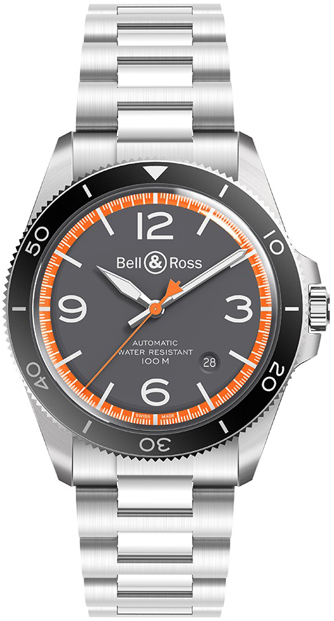 Bell & Ross Miesten kello BRV292-ORA-ST/SST Vintage Harmaa/Teräs