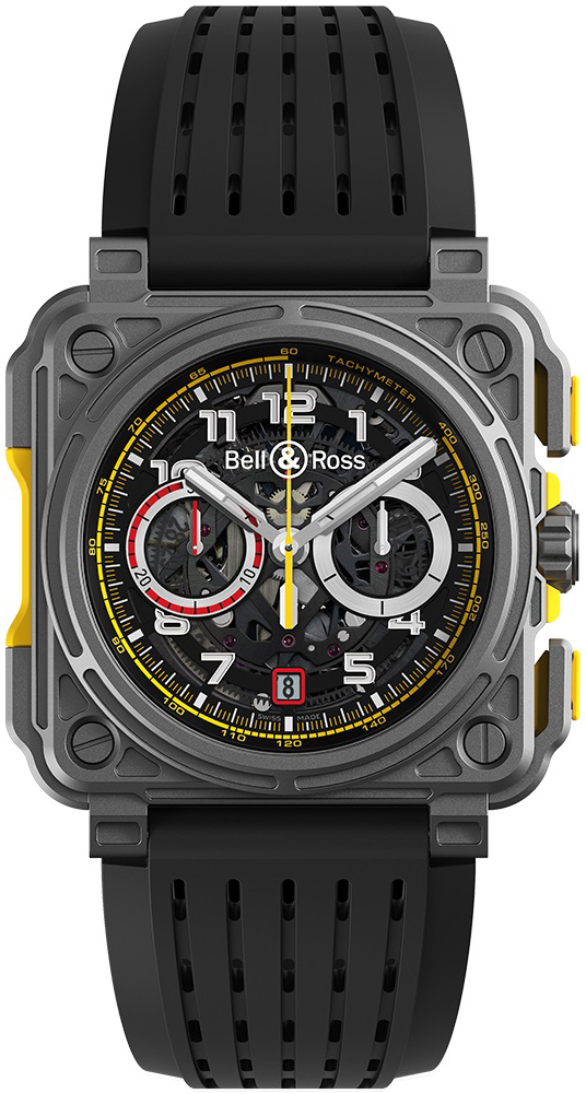 Bell & Ross Miesten kello BRX1-RS18 Experimental Musta/Kumi