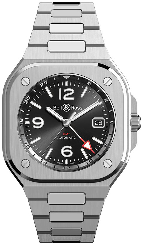 Bell & Ross Miesten kello BR05G-BL-ST/SST Br 05 Musta/Teräs