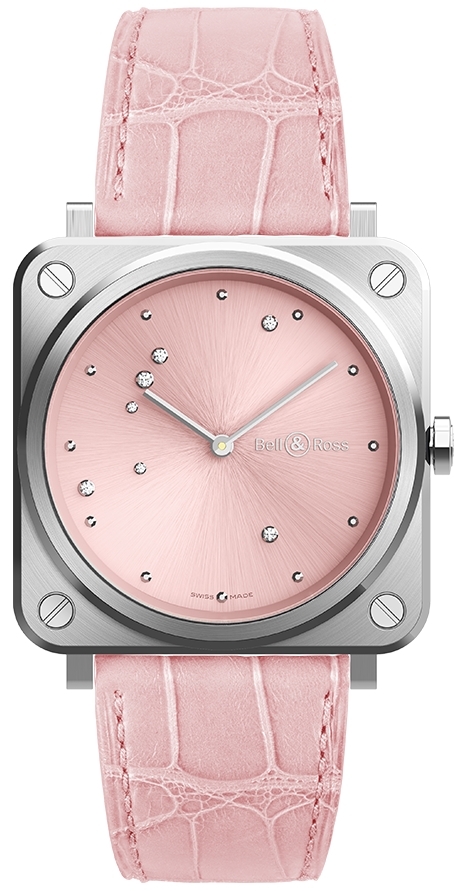 Bell & Ross BRS-EP-ST/SCR BR S Pinkki/Nahka Ø39 mm