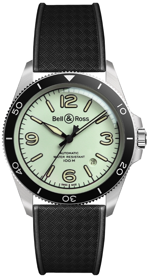 Bell & Ross Miesten kello BRV292-LUM-ST/SRB BR V2-92 Full Lum