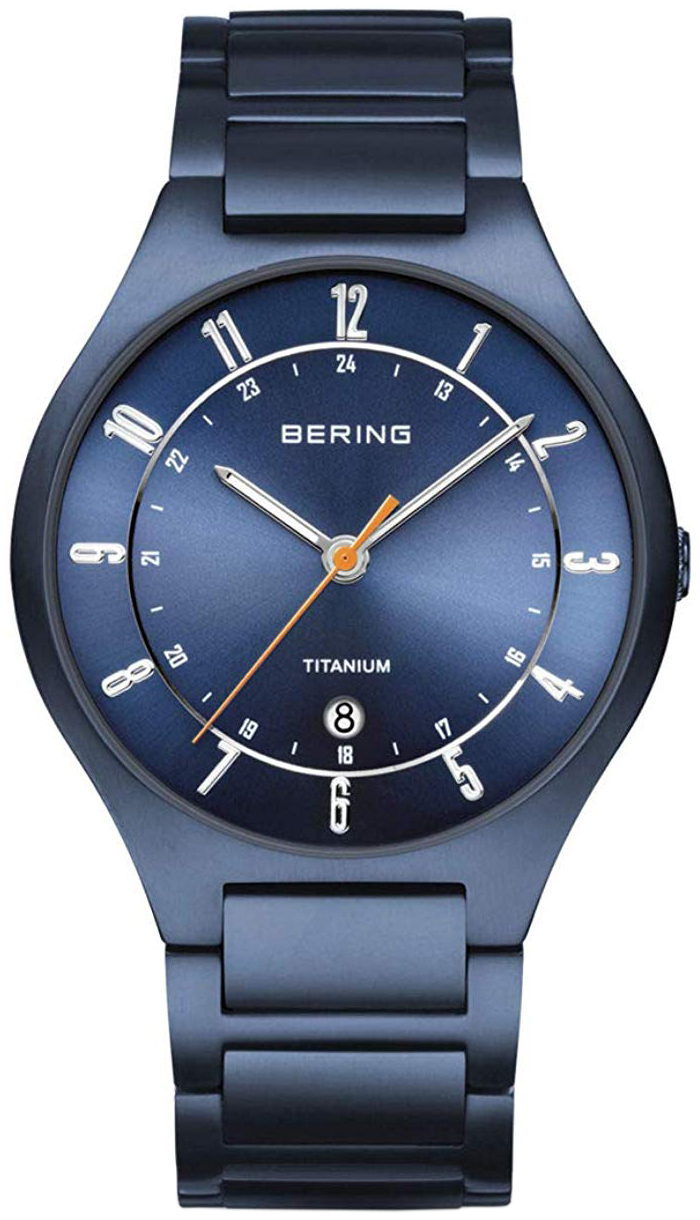 Bering Miesten kello 11739-797 Sininen/Titaani Ø39 mm