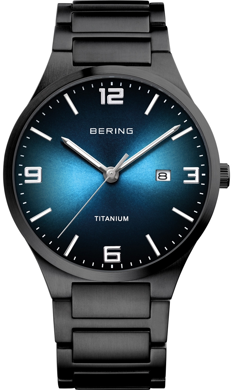 Bering Miesten kello 15240-727 Titanium Sininen/Titaani Ø40 mm