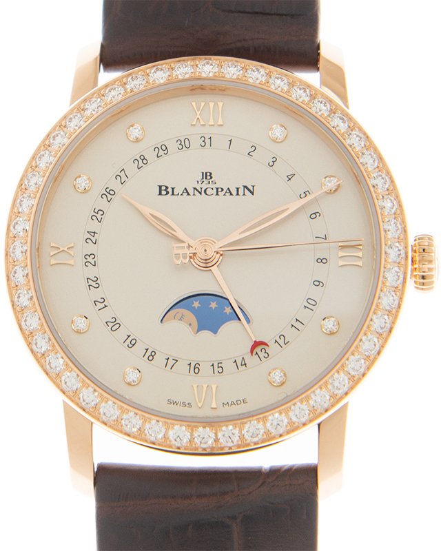 Blancpain Naisten kello 6126-2987-55A Villeret Valkoinen/Nahka Ø29.2