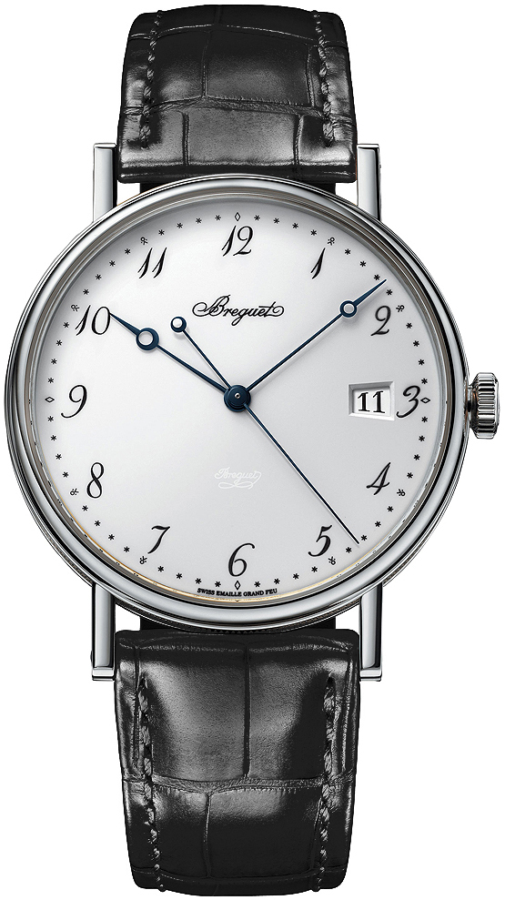 Breguet Miesten kello 5177BB-29-9V6 Classique Valkoinen/Nahka Ø38 mm