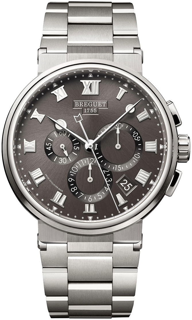 Breguet Miesten kello 5527TI-G2-TW0 Marine Harmaa/Titaani Ø42.3 mm