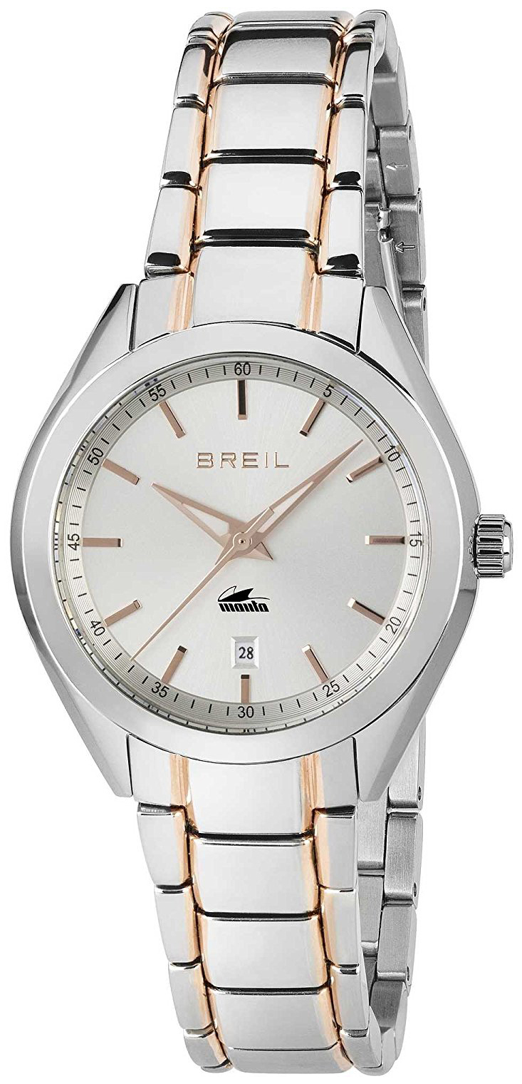 Breil Manta Naisten kello TW1618 Hopea/Punakultasävyinen Ø33 mm