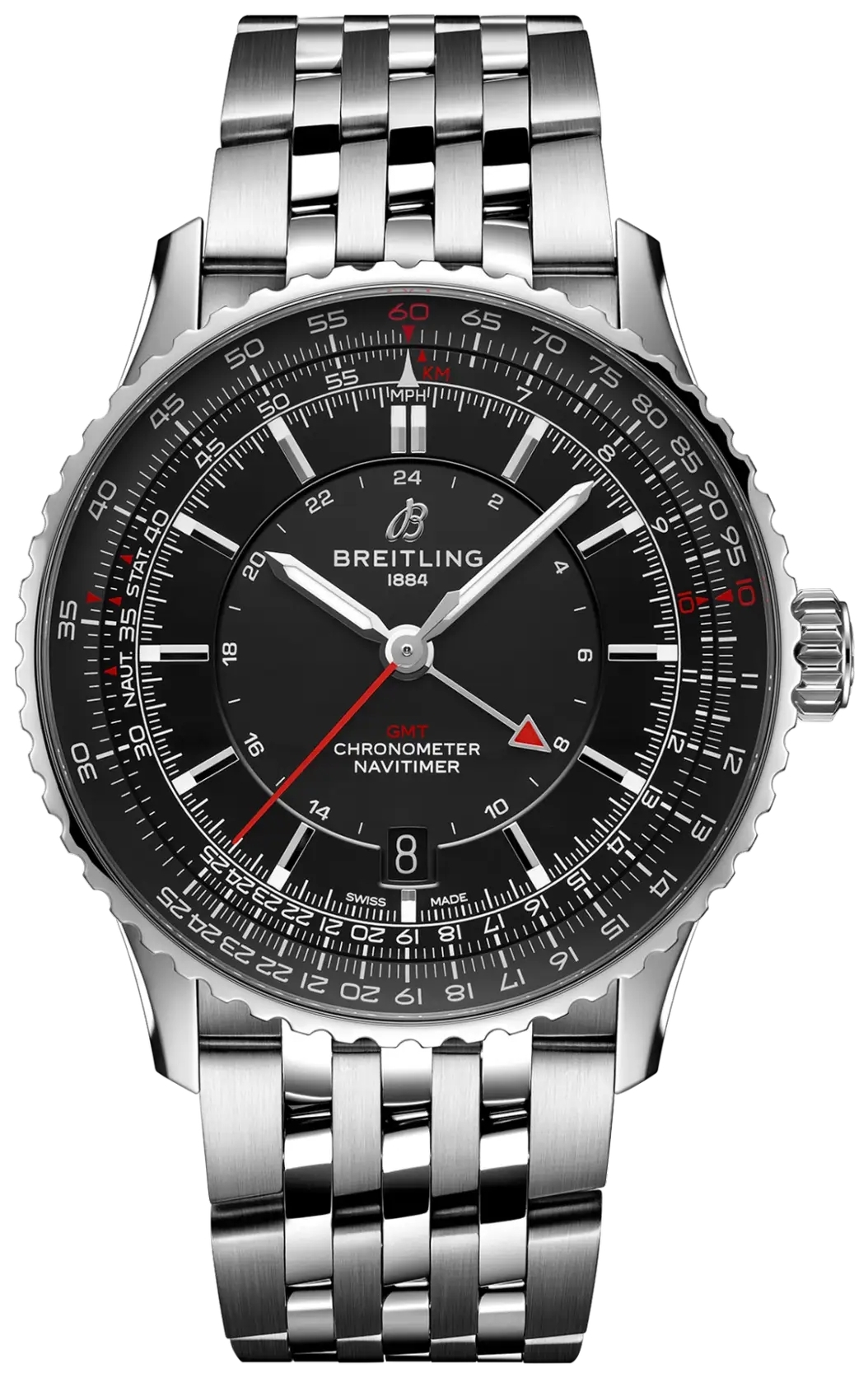Breitling Miesten kello A32310251B1A1 Navitimer Automatic GMT 41