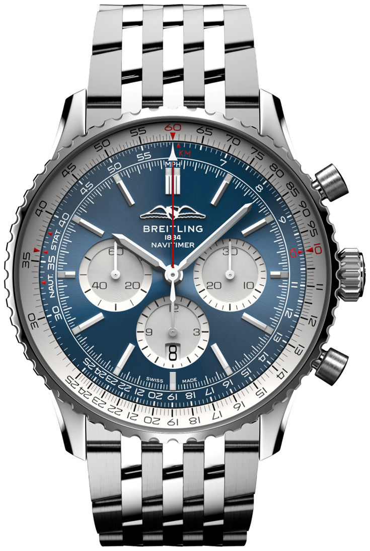 Breitling Miesten kello AB0137211C1A1 Navitimer B01 Chronograph 46