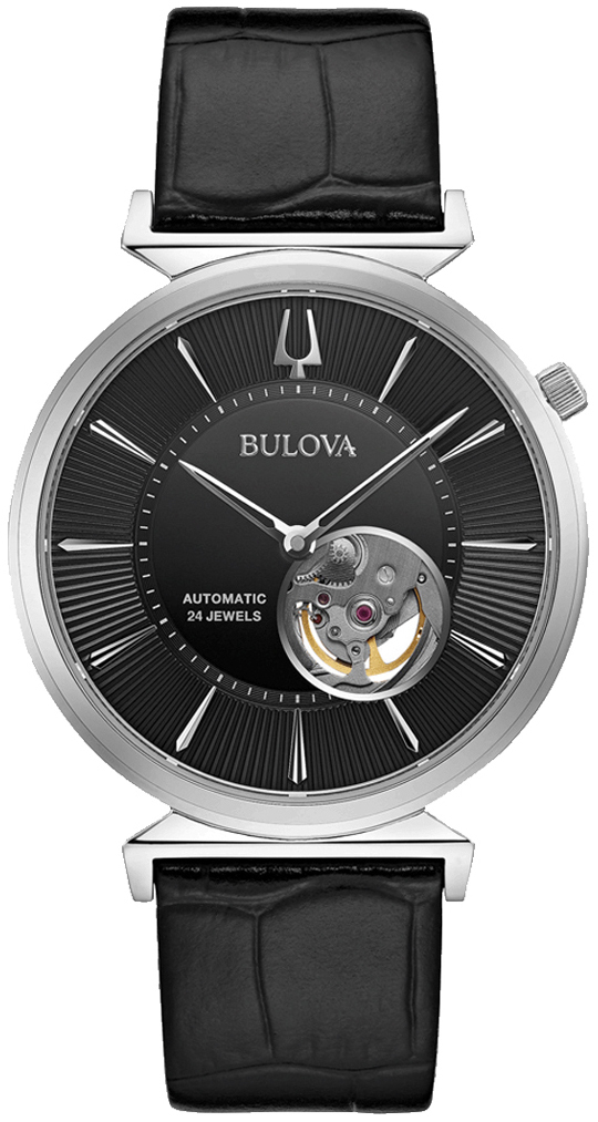 Bulova Miesten kello 96A234 Classic Musta/Nahka Ø40 mm