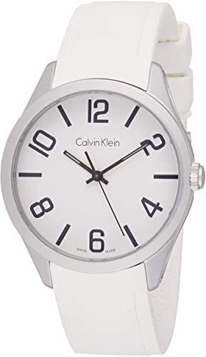 Calvin Klein Color Miesten kello K5E511K2 Valkoinen/Kumi Ø40 mm