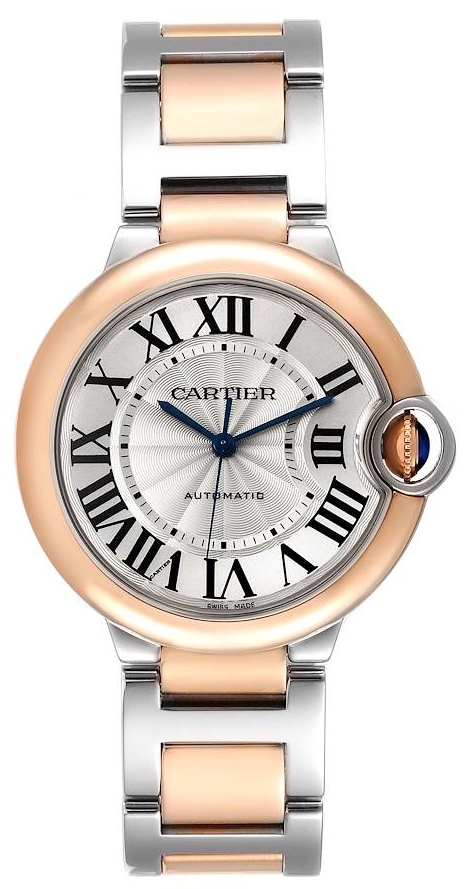 Cartier Naisten kello W2BB0003 Ballon Blue Hopea/18K punakultaa Ø36