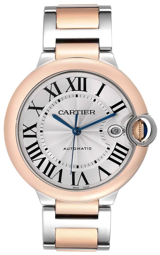 Cartier Miesten kello W2BB0004 Ballon Blue Hopea/18K punakultaa Ø42