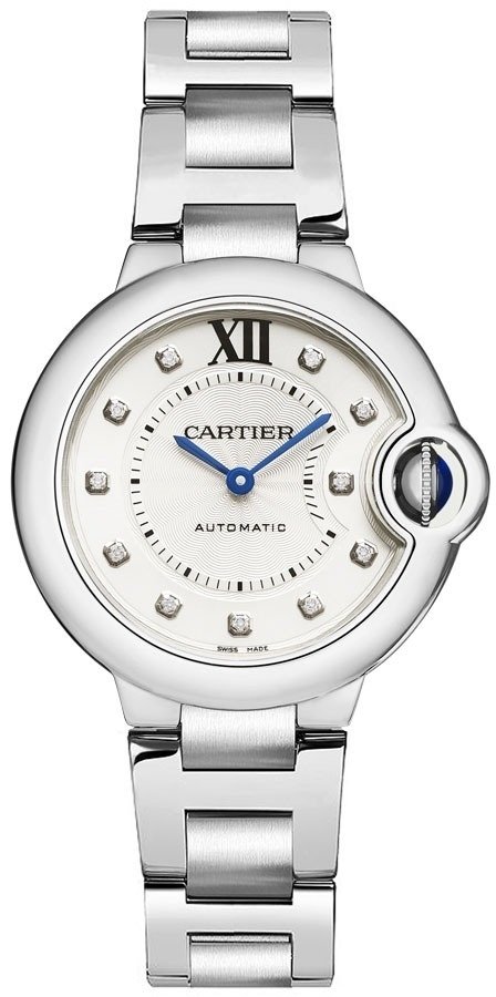 Cartier Naisten kello W4BB0021 Ballon Bleu De Valkoinen/Teräs Ø33 mm