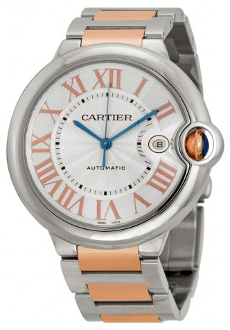 Cartier Miesten kello W6920095 Ballon Blue Hopea/18K punakultaa Ø42