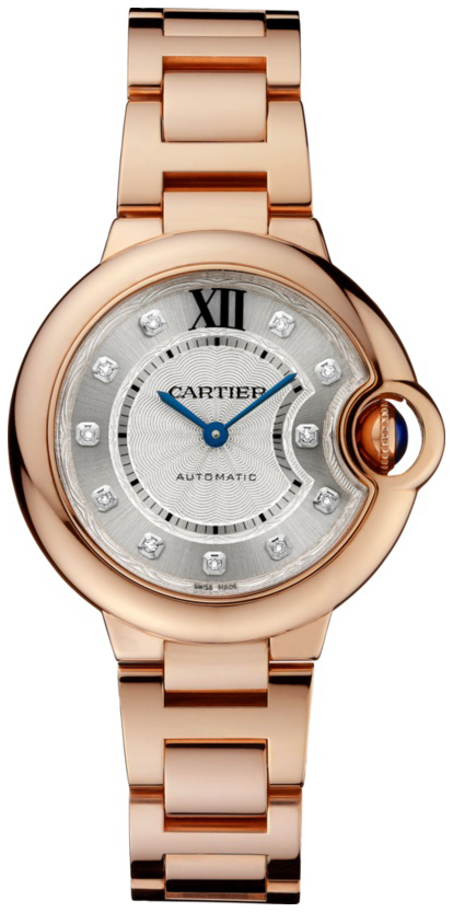 Cartier Ballon Bleu De Cartier Naisten kello WE902062 Hopea/18K