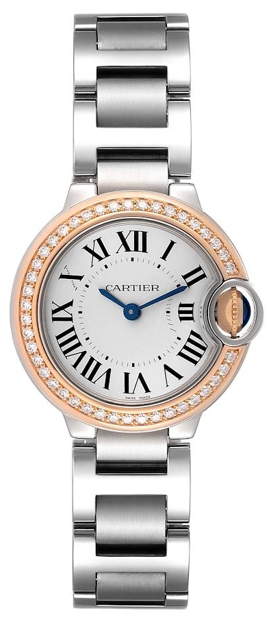 Cartier Naisten kello WE902079 Ballon Blue Hopea/Teräs Ø28 mm